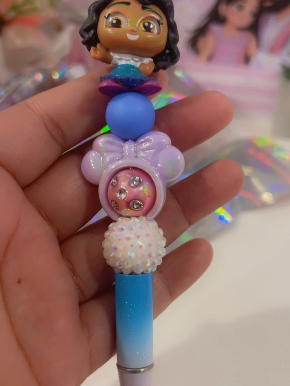 Disney Encanto Mirabel Beadable Pen | Handmade Beaded Pen | Disney Gift
